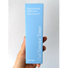 Увлажняющий тонер-эссенция TRIMAY Peptaluronic Edelweiss Hydra Lifting Dual Essence Toner 200мл